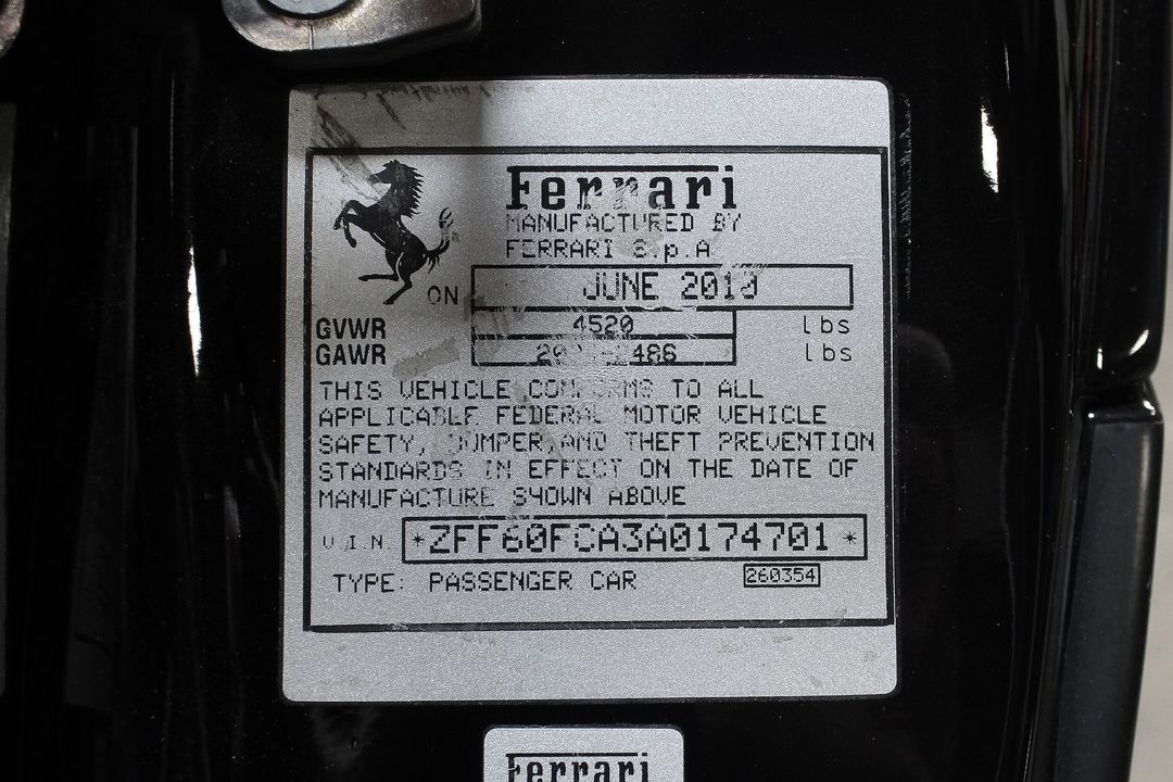 2010 Ferrari 599 GTB Fiorano
