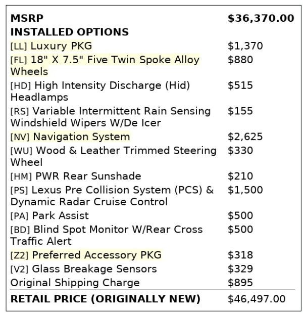 2013 Lexus ES 350