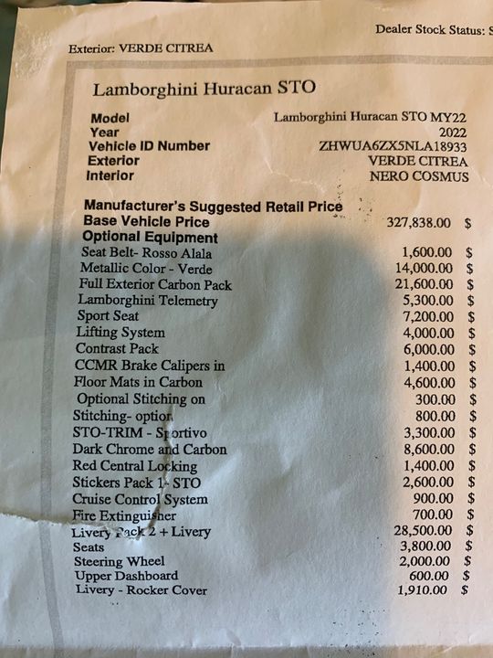 2022 Lamborghini Huracan