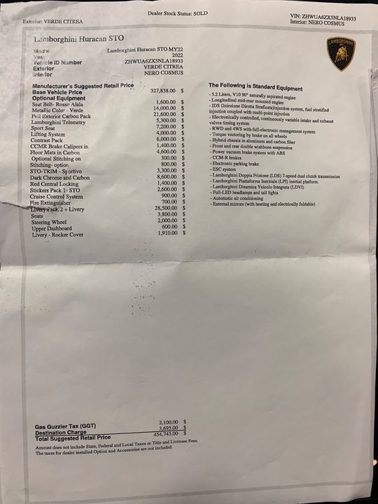 2022 Lamborghini Huracan