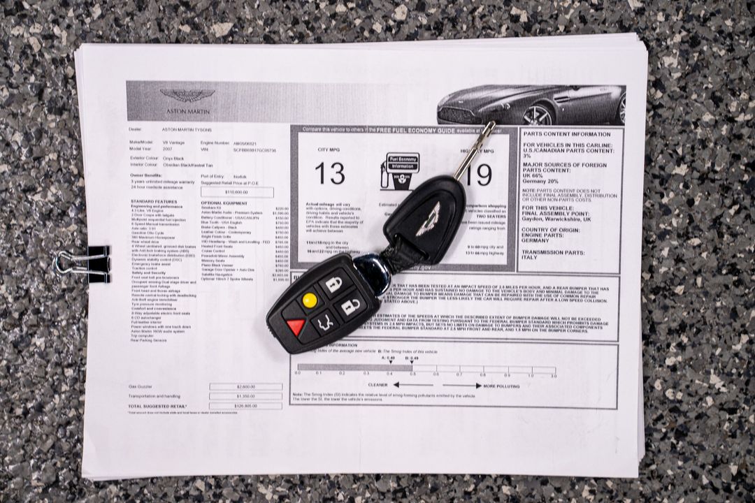 2007 Aston Martin V8 Vantage