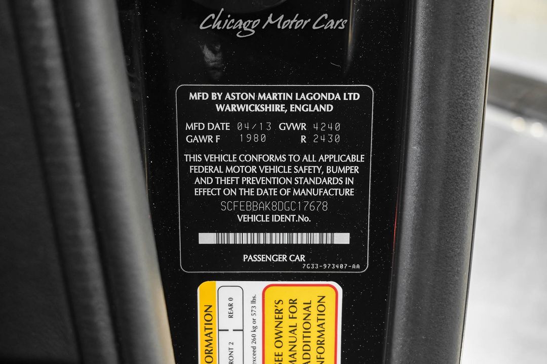 2013 Aston Martin V8 Vantage