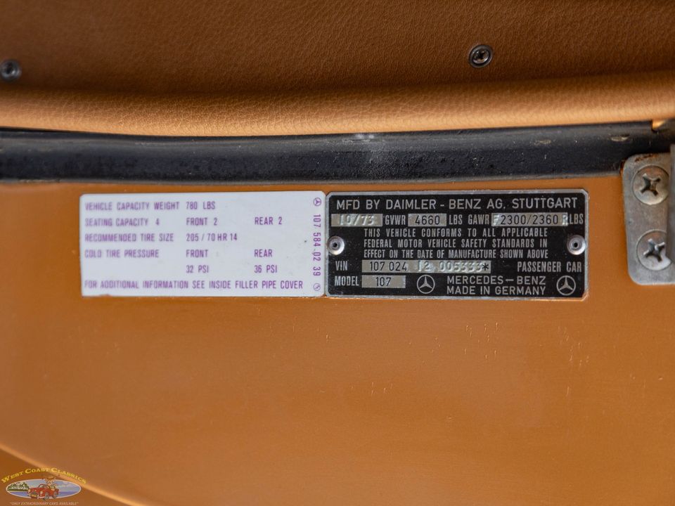 1974 Mercedes-Benz 450 SLC