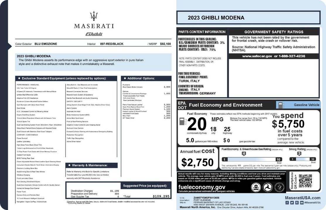 2023 Maserati Ghibli