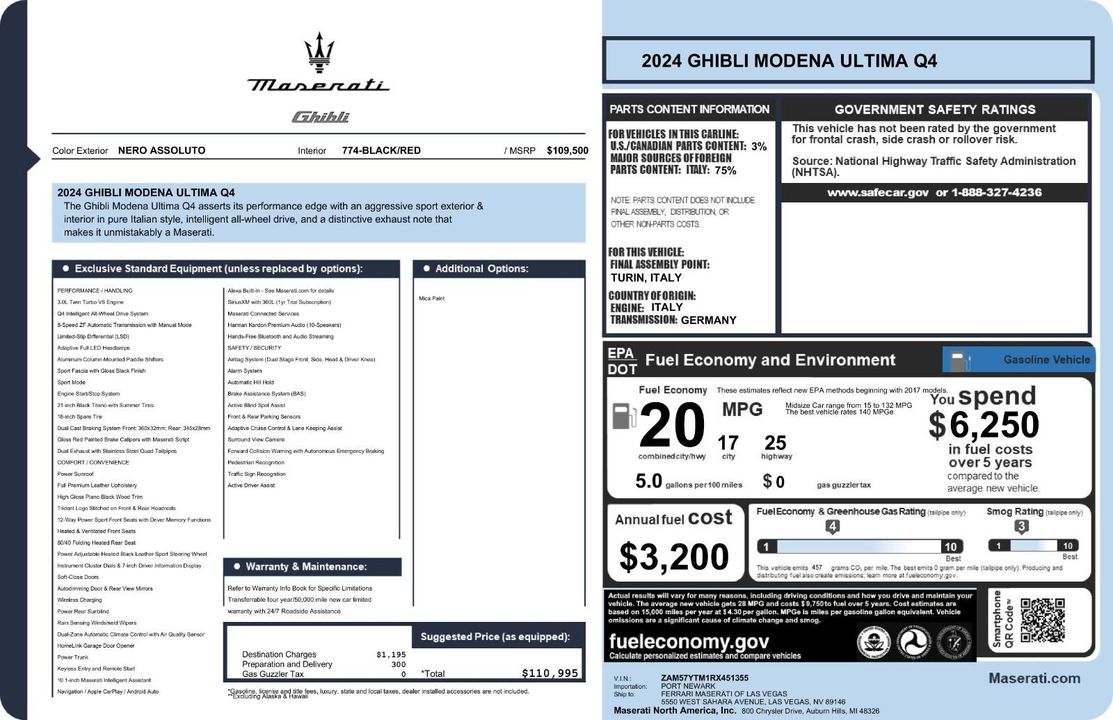 2024 Maserati Ghibli