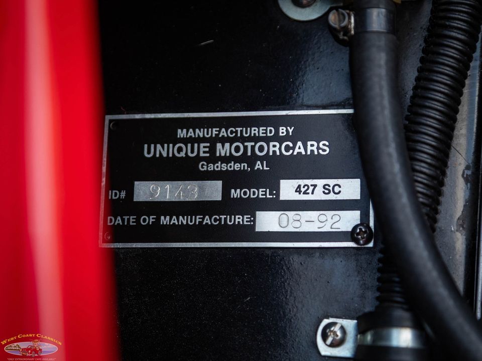 1967 Shelby Cobra Replica by Unique Motorcars