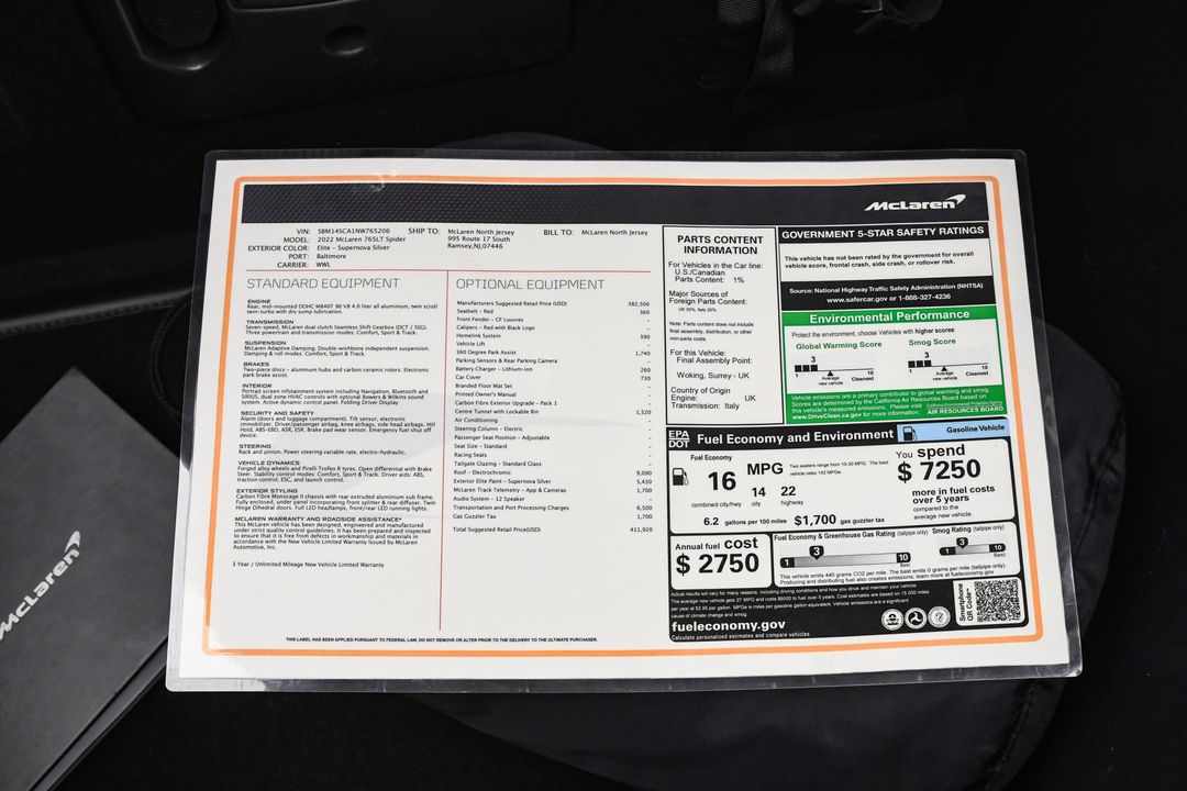 2022 McLaren 765LT