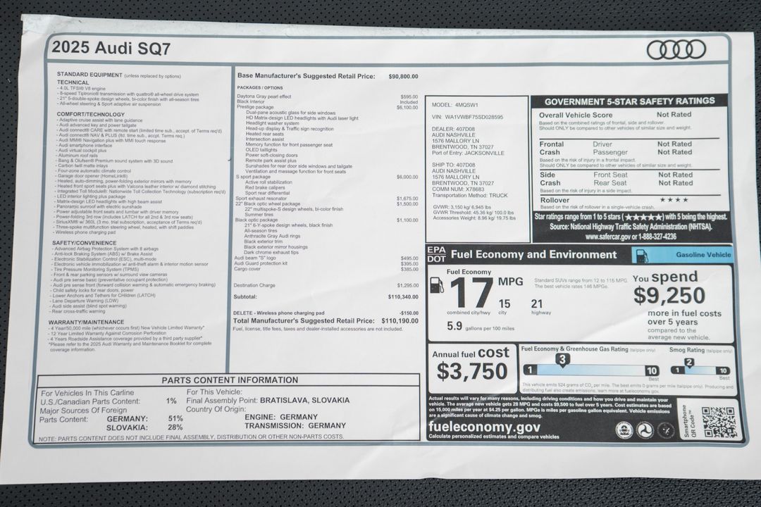 2025 Audi SQ7