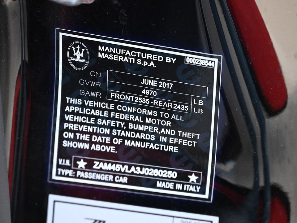 2018 MASERATI GRANTURISMO