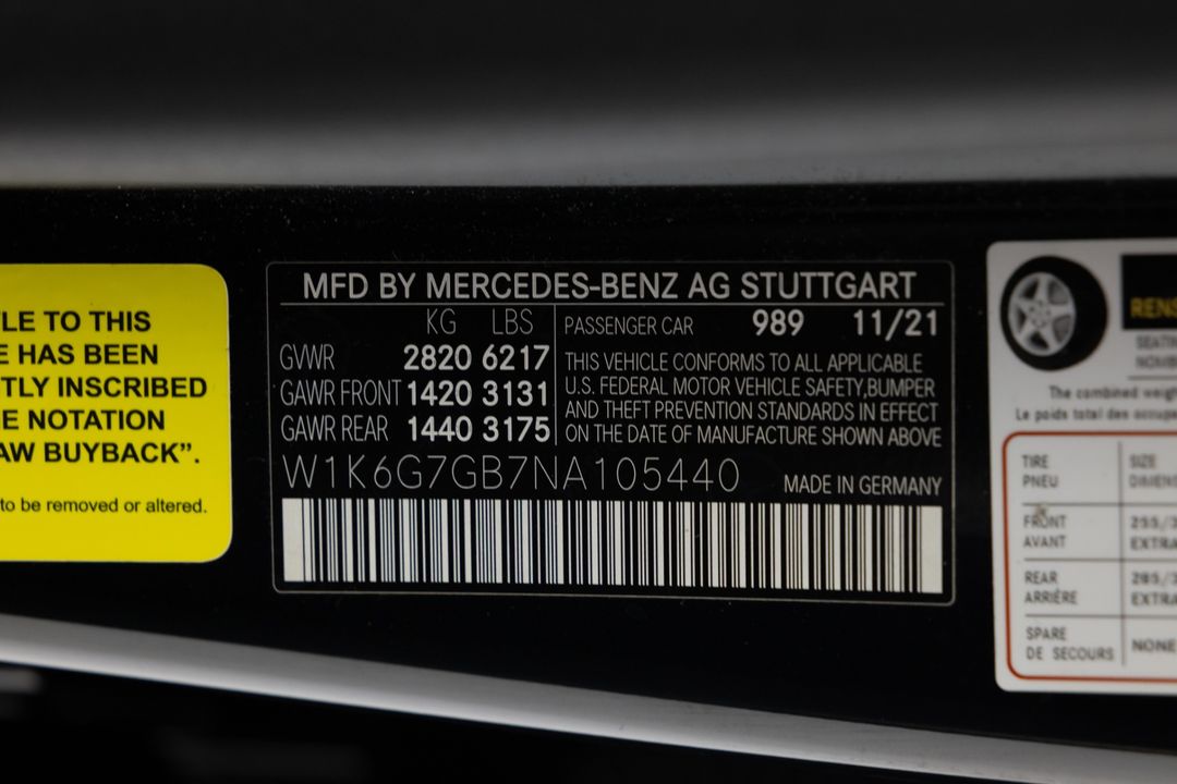 2022 Mercedes-Benz S 580 4MATIC
