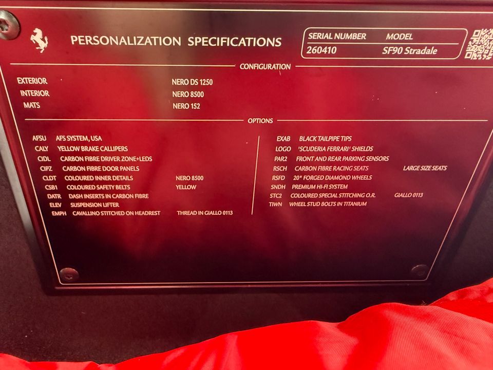 2021 Ferrari SF90 Stradale