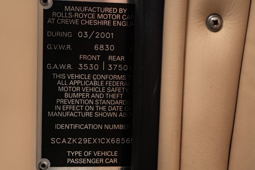 2001 Rolls-Royce Corniche