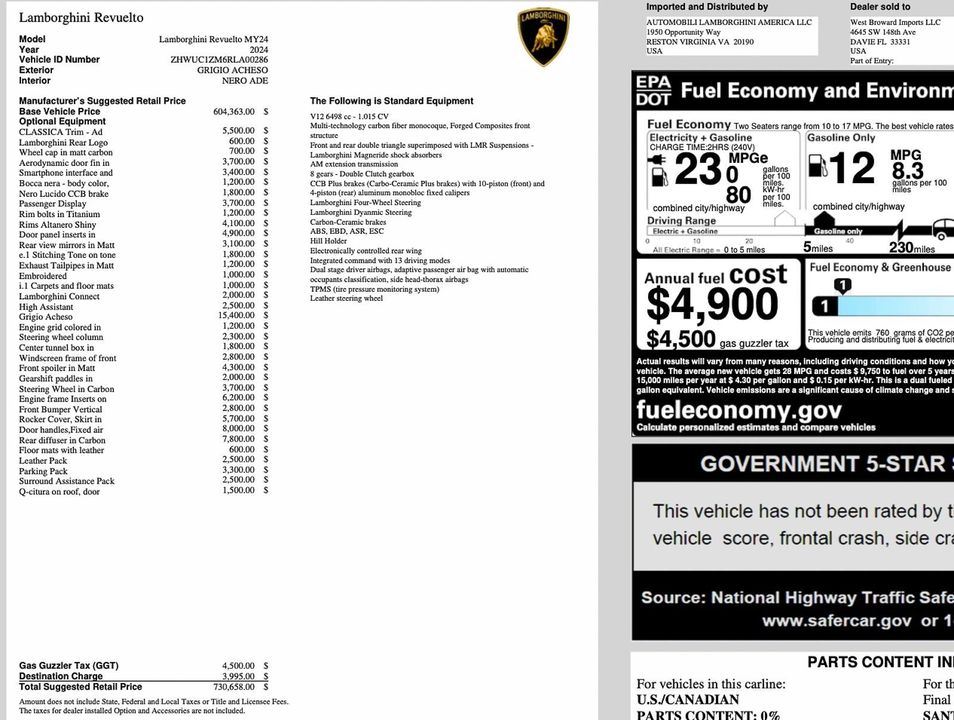 2024 Lamborghini Revuelto