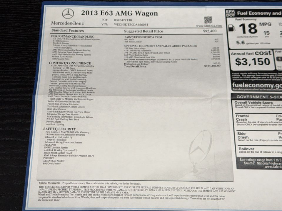 2013 Mercedes-Benz E 63 AMG
