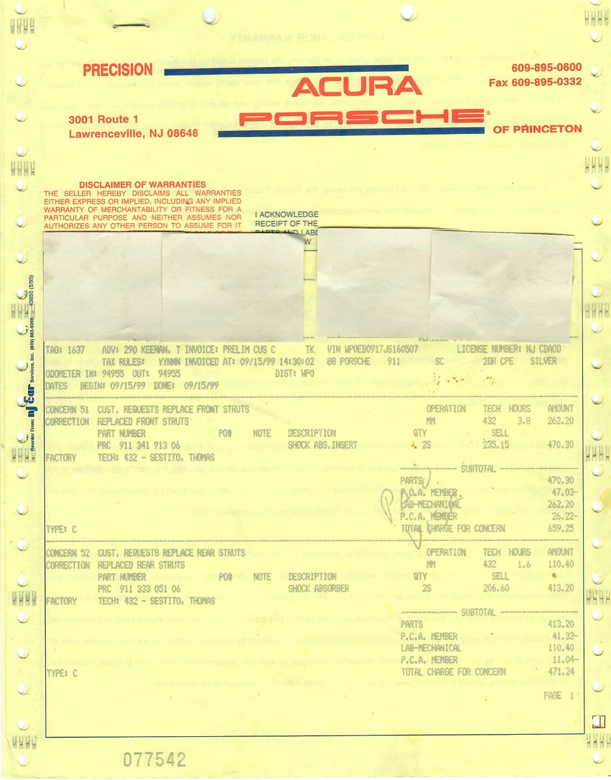 1988 Porsche Carrera Targa