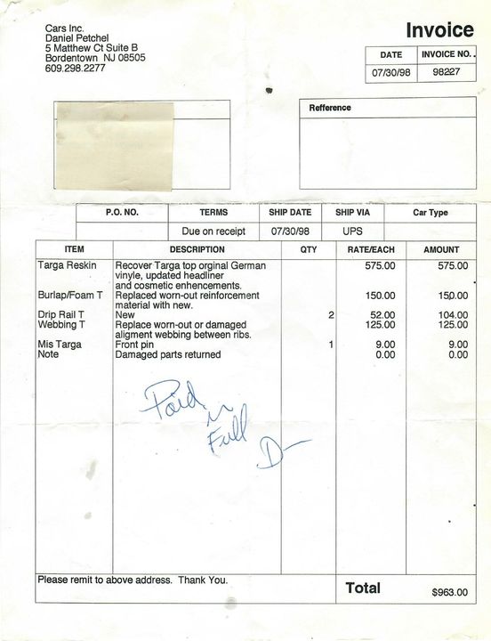 1988 Porsche Carrera Targa