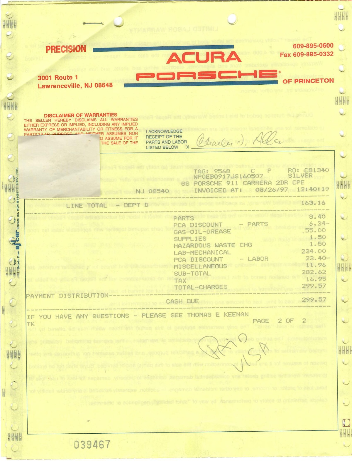 1988 Porsche Carrera Targa