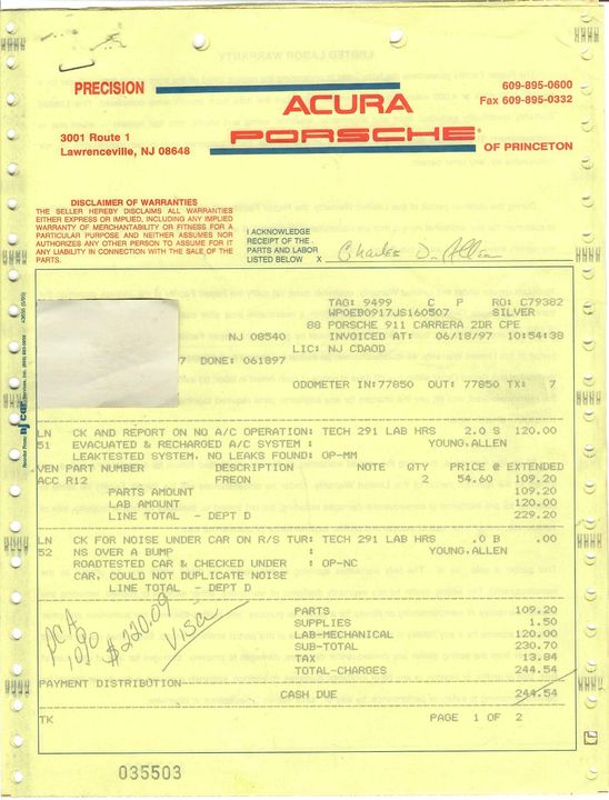 1988 Porsche Carrera Targa