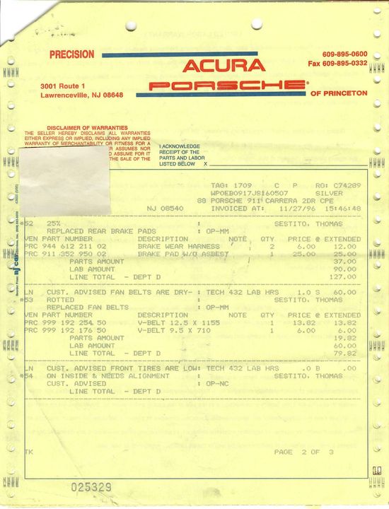 1988 Porsche Carrera Targa