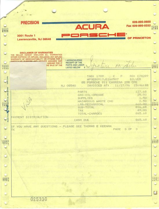 1988 Porsche Carrera Targa