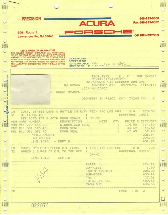 1988 Porsche Carrera Targa