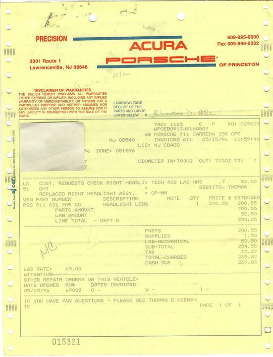 1988 Porsche Carrera Targa