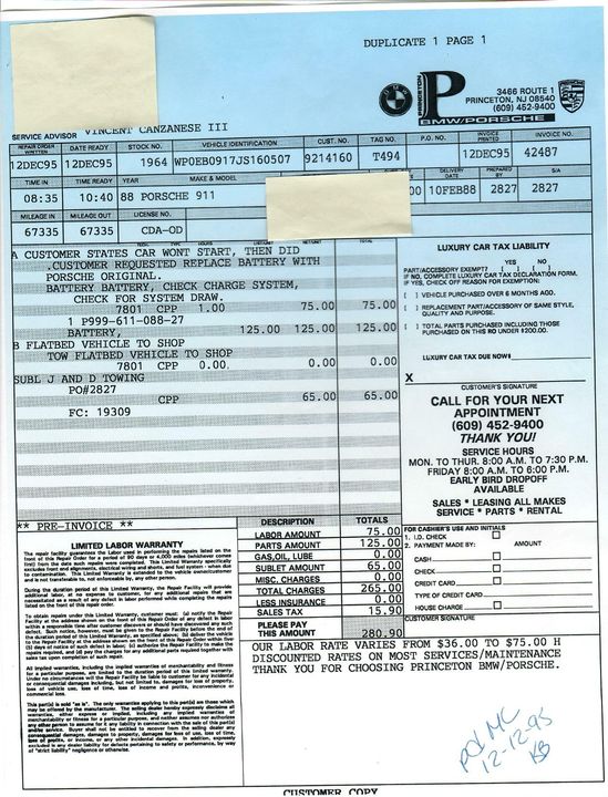 1988 Porsche Carrera Targa