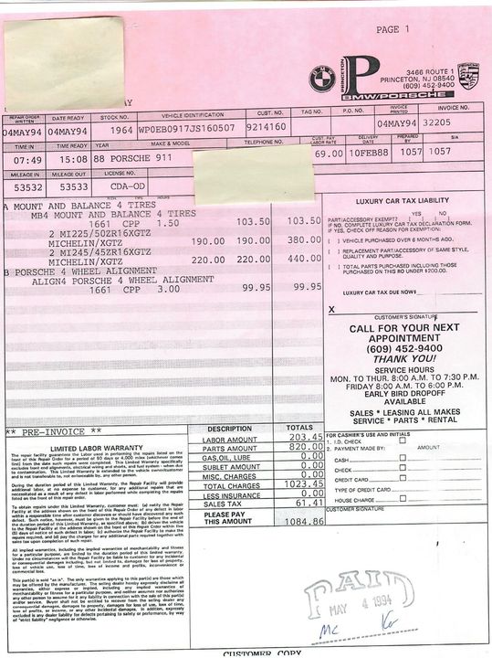 1988 Porsche Carrera Targa