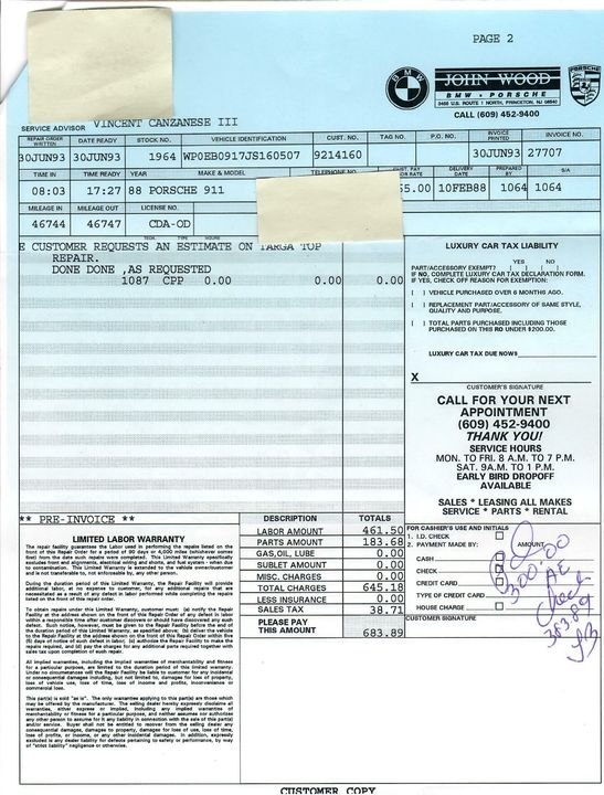 1988 Porsche Carrera Targa