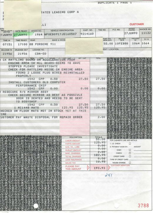 1988 Porsche Carrera Targa