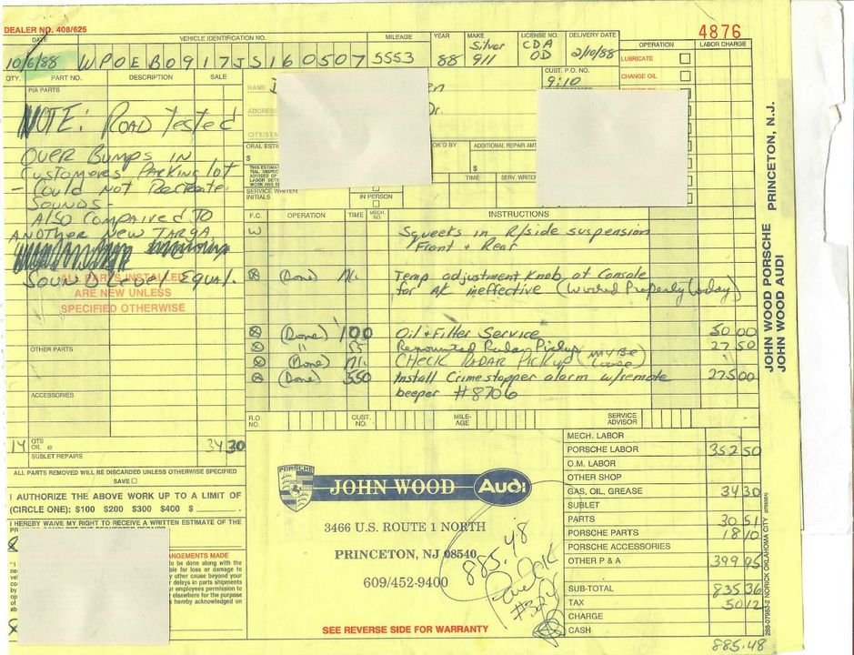 1988 Porsche Carrera Targa