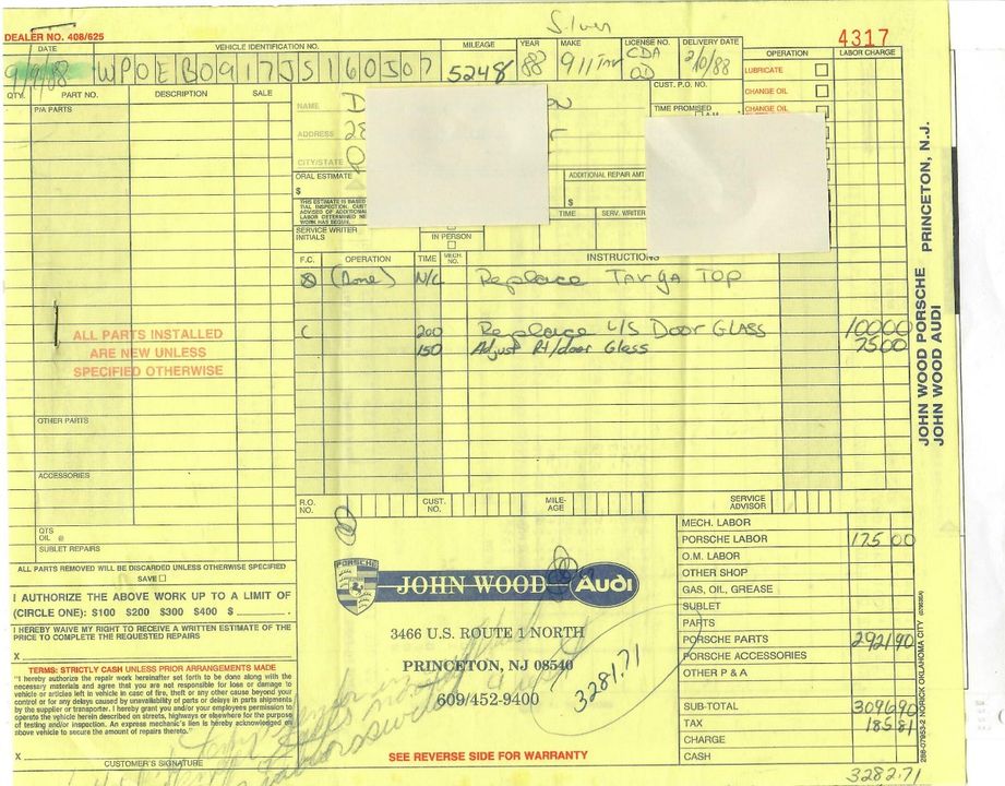 1988 Porsche Carrera Targa
