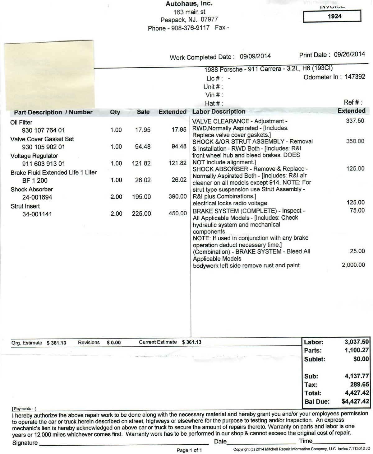 1988 Porsche Carrera Targa