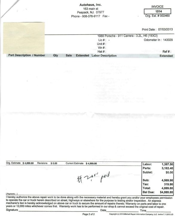 1988 Porsche Carrera Targa