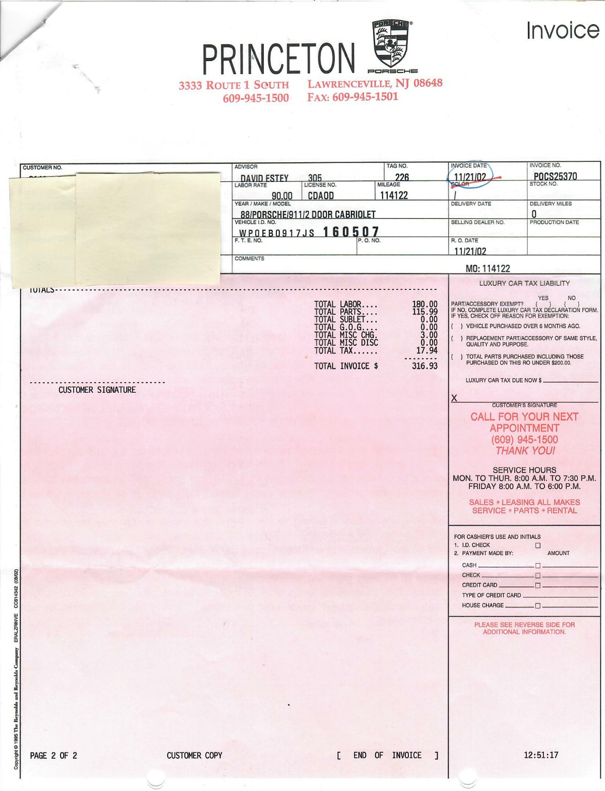 1988 Porsche Carrera Targa