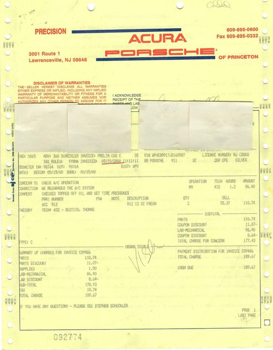 1988 Porsche Carrera Targa